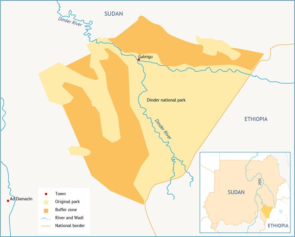 Dinder National Park - water resources in Sudan