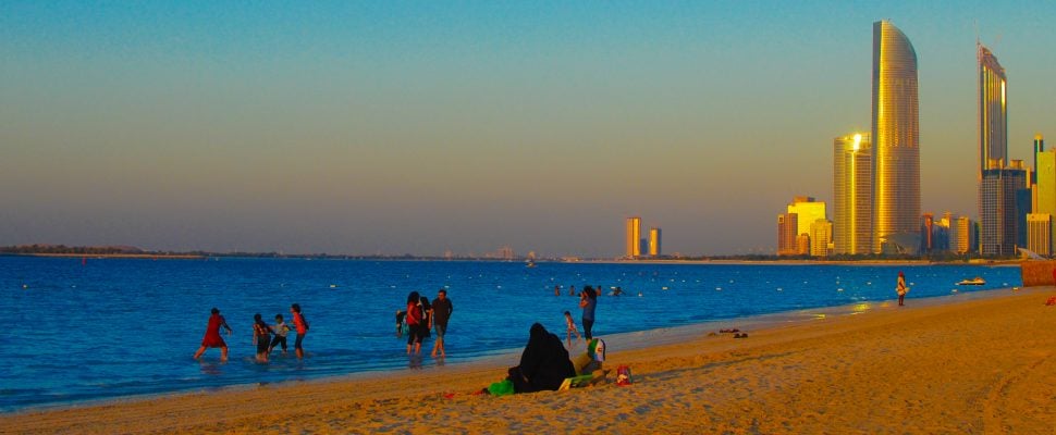 Photo 1: Sea of Abu Dhabi, UAE (Source: Devinevox, Flickr).