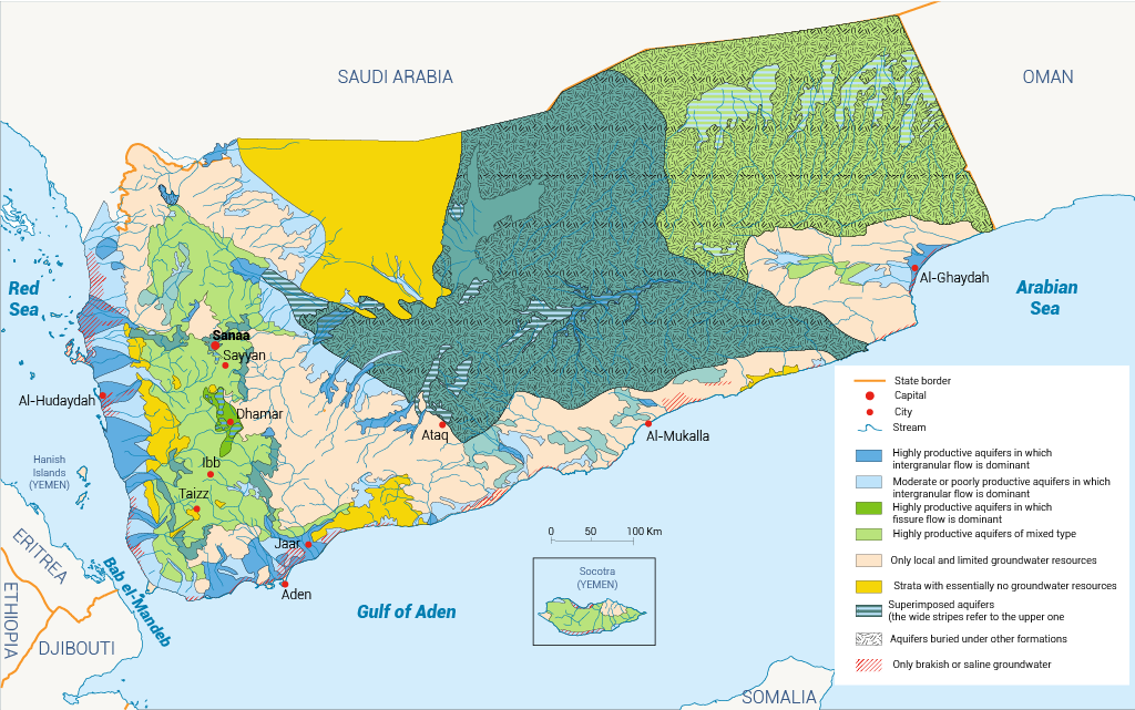 aquifers yemen, Water Resources in Yemen