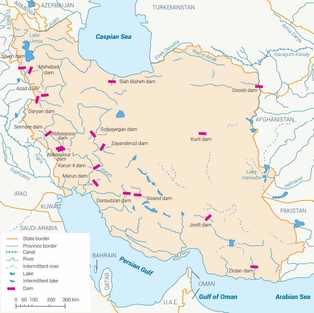 السدود في إيران - البُنية التحتية للمياه في إيران