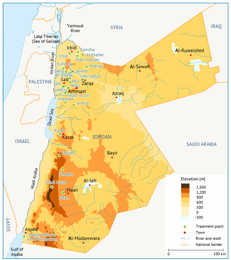 Wastewater treatments plants in Jordan - Water resources in Jordan