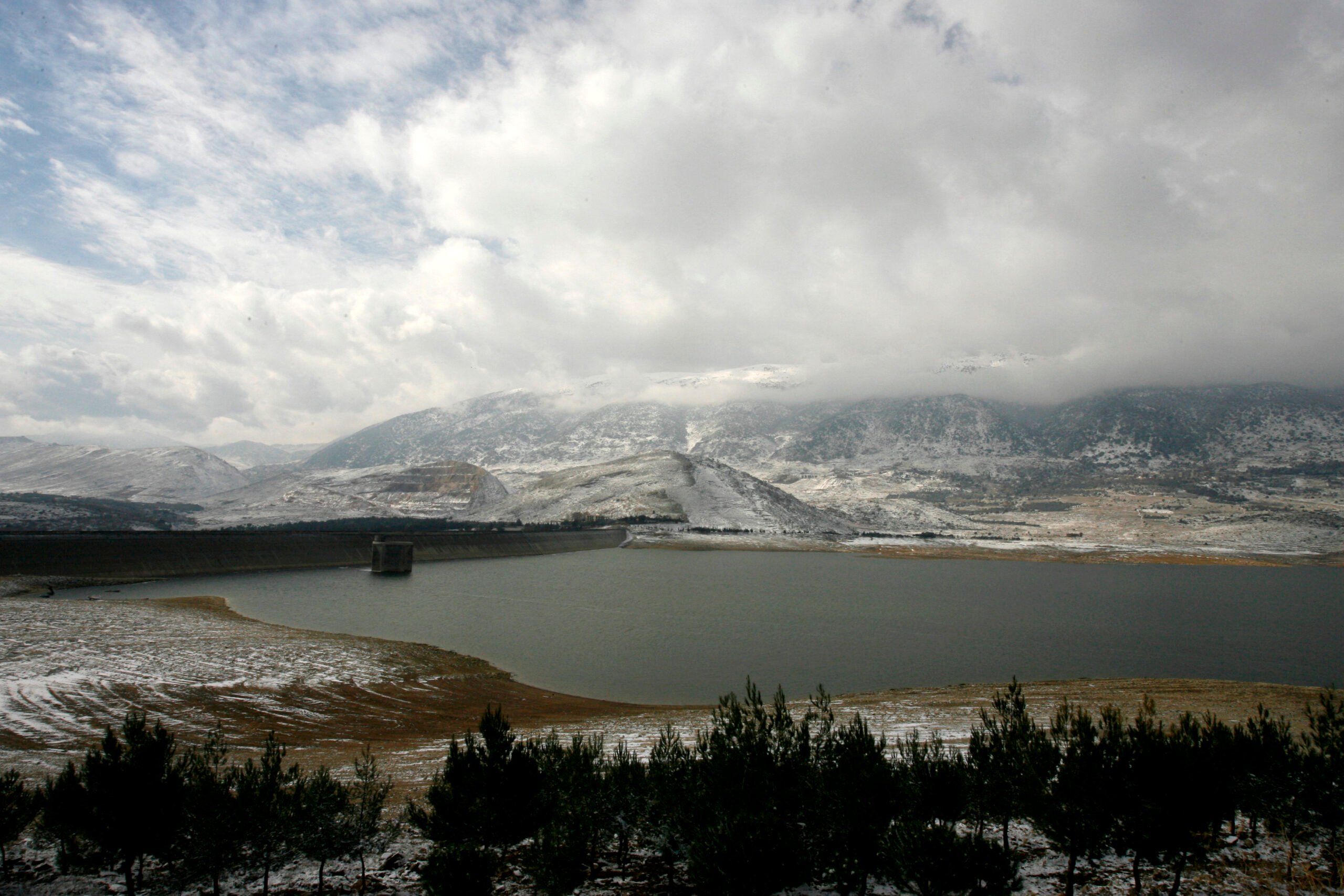 Qaraoun lake in the Bekaa Valley _ Lebanon