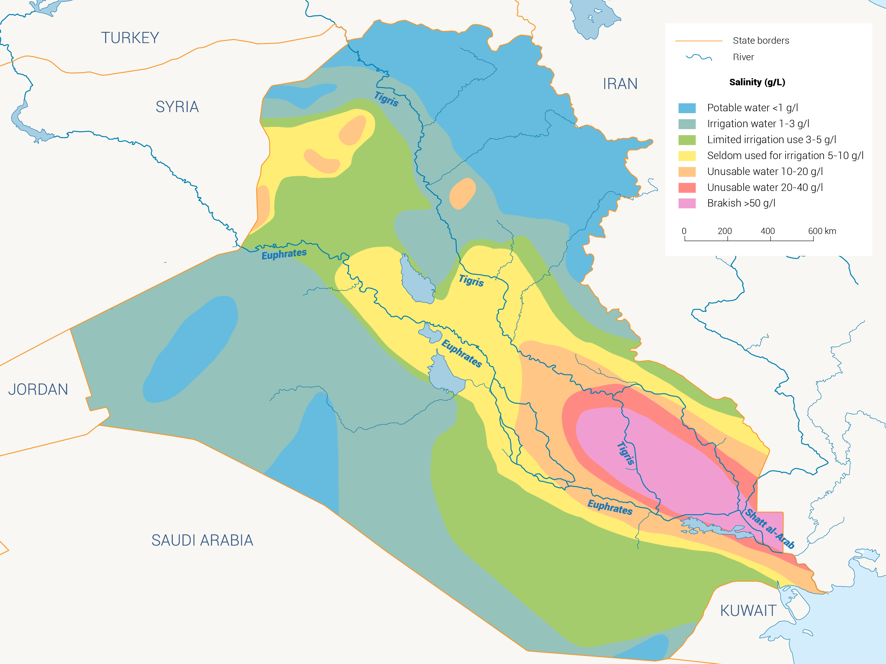 Groundwater salinity in Iraq - Water Quality in Iraq