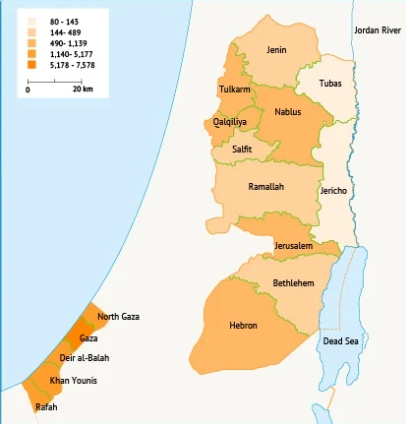 Population in Palestine